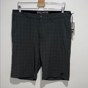 Billabong Charcoal Plaid Shorts